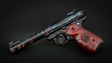 Turnbull Finished Ruger Mark IV Target, Badged Rosewood Grips - 2 of 2