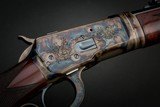 Engraved Turnbull Finished Winchester 1892 Deluxe Takedown with Case, 44 Rem Mag