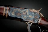 Engraved Turnbull Finished Winchester 1892 Deluxe Takedown with Case, 45 Colt - 2 of 8