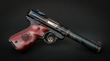 Turnbull Finished Ruger Mark IV Target, Badged Rosewood Grips