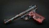 Turnbull Finished Ruger Mark IV Target, Badged Rosewood Grips - 2 of 2
