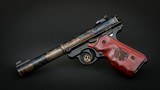 Turnbull Finished Ruger Mark IV Target, Badged Rosewood Grips, 22LR - 2 of 2