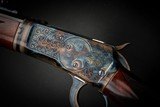 Engraved Turnbull Finished Winchester 1892 Deluxe Takedown with Case - 4 of 9