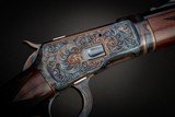 Engraved Turnbull Finished Winchester 1892 Deluxe Takedown with Case - 3 of 9