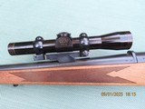Leupold M8-2X LER scope with Buehler scout mount for Remington 600 Mohawk rifle