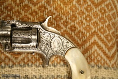 Nimschke Engraved Smith and Wesson Model 1 1/2 2nd Issue Rev - Image 1 of 1
