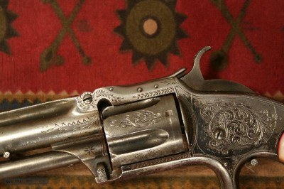 Engraved Smith and Wesson Model 1 1/2 2nd Issue Revolver - Image 1 of 1