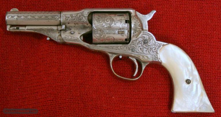  Engraved Remington New Model Police Conversion Revolver