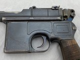 1896 C96 Waffenfabrik Broomhandle Mauser Wartime Commercial 7.63mm WITH STOCK - 3 of 15
