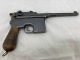 1896 C96 Waffenfabrik Broomhandle Mauser Wartime Commercial 7.63mm WITH STOCK - 6 of 15
