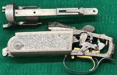 KRIEGHOFF K80 GOLD SUPER SCROLL RECEIVER AND IRON W/DOUBLE RELEASES