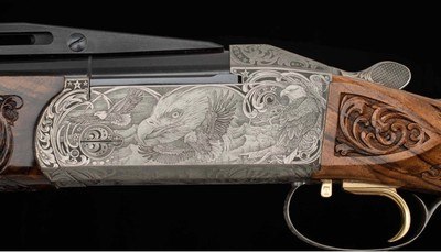 Krieghoff K80 Custom Eagle Engraving