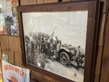 Coast artillery regimental commanders (office framed & repaired ) unit in action@ 1924 rare wood glass - 8 of 9