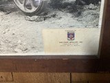 Coast artillery regimental commanders (office framed & repaired ) unit in action@ 1924 rare wood glass - 2 of 9
