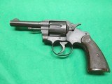 WW2 Colt Commando Double Action Revolver 38 Special with Ordnance Bomb Cartouche NICE - 1 of 15