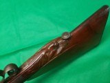 Outstanding Antique European SXS Double Barrel Pinfire Shotgun 16 Bore w Magnificent Carved Stock - 10 of 15