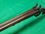 Outstanding Antique European SXS Double Barrel Pinfire Shotgun 16 Bore w Magnificent Carved Stock - 12 of 15