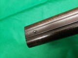 Outstanding Antique European SXS Double Barrel Pinfire Shotgun 16 Bore w Magnificent Carved Stock - 14 of 15