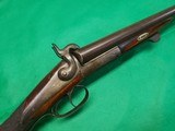 Outstanding Antique European SXS Double Barrel Pinfire Shotgun 16 Bore w Magnificent Carved Stock - 2 of 15