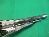 Engraved Pietta 1858 Remington Texas Nickel Revolver Cabela's 44Cal New in Box NICE - 4 of 15
