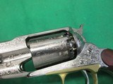 Engraved Pietta 1858 Remington Texas Nickel Revolver Cabela's 44Cal New in Box NICE - 8 of 15