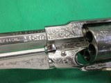 Engraved Pietta 1858 Remington Texas Nickel Revolver Cabela's 44Cal New in Box NICE - 9 of 15