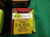 4-Boxes Barnes Triple Shock X Bullets .308 168Gr TSX Boat Tail Match Grade Hunting - 5 of 8