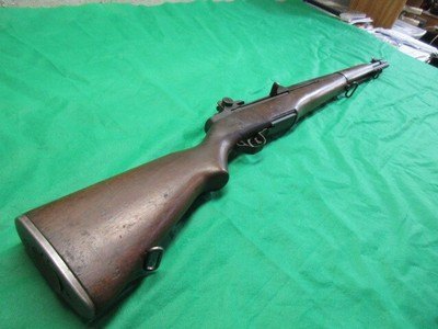 WWII Springfield M1 Garand Service Rifle SA 2-45 Barrel NICE Cartouches