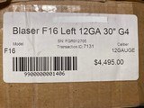 Blaser F16 Left Hand 30" Barrels Grade 4 Wood - NEW - 8 of 9