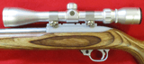 Ruger 10/22Stainless Heavy Barrel, Laminated Stock, Silver Scope - 6 of 15