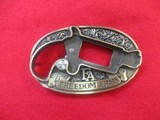 Freedom Arms Mini Revolver , Belt Buckle Holster Only, Two Buckles with Pouch - 4 of 9