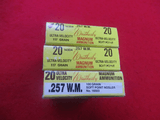 257 Weatherby Magnum Ammunition, Two (2) Factory Full Boxes plus Reloads - 4 of 11