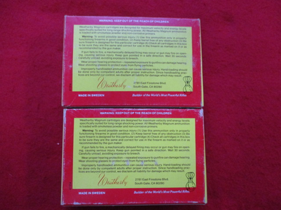 Weatherby 240 W.M., Ultra - Velocity Ammunition, Two Boxes - Image 2 of 7