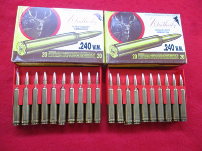 Weatherby 240 W.M., Ultra - Velocity Ammunition, Two Boxes - Image 6 of 7