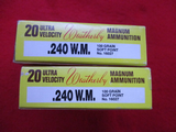 Weatherby 240 W.M., Ultra - Velocity Ammunition, Two Boxes - Image 3 of 7