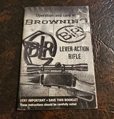 BROWNING
BLR RIFLE BOOKLET - 1 of 2