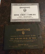 BROWNING AUTOMATIC .22 RIFLE BOOKLET - 1 of 3