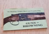 GUNS BY BROWNING POCKET CATALOG - 1 of 2