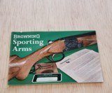 BROWNING SPORTING ARMS POCKET CATALOG - 1 of 2