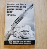 BROWNING BT-99 BOOKLET - 1 of 2