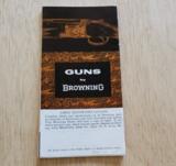 GUNS BY BROWNING POCKET CATALOG - 1 of 2