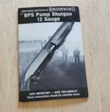 BROWNING BPS PUMP SHOTGUN 12 GA. BOOKLET - 1 of 1