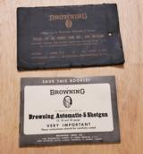 1967 BROWNING AUTOMATIC-5 SHOTGUN BOOKLET - 1 of 3