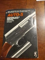 BROWNING AUTO-5 LIGHT 12 AND 20GA MANUAL - 2 of 5