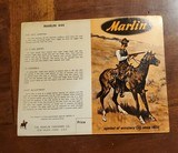 1966 PARTS LIST FOR MARLIN 444 - 1 of 2