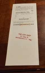 1969 BROWNING PAMPLET FOR BL-22 - 4 of 4