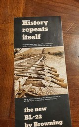 1969 BROWNING PAMPLET FOR BL-22 - 1 of 4