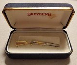 VINTAGE BROWNINGN SUPERPOSED TIE CLIP - 1 of 8
