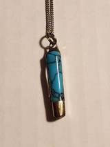 TINY TURQUOISE BROWNING KNIFE NECKLACE - 4 of 9