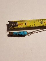 TINY TURQUOISE BROWNING KNIFE NECKLACE - 9 of 9